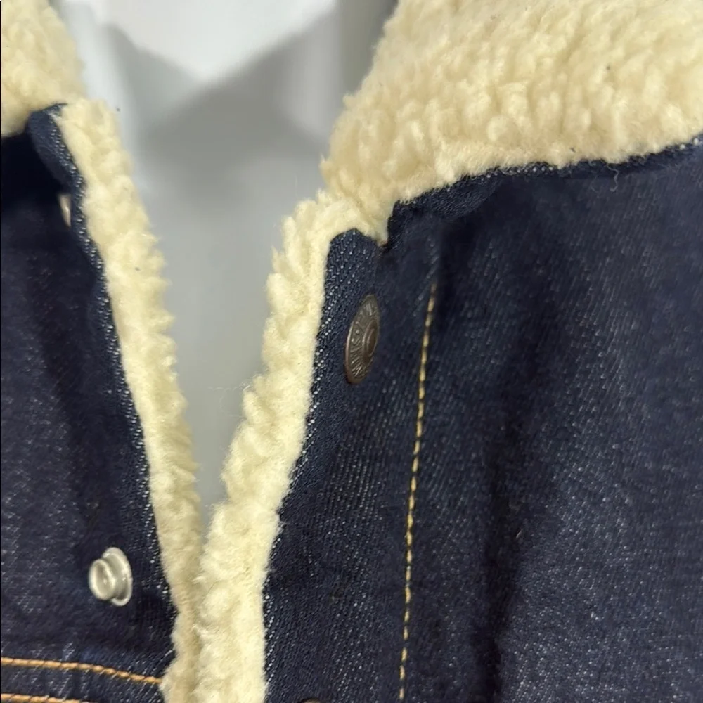 Levi’s Red Tab Sherpa Denim Jacket Wool Lined XS